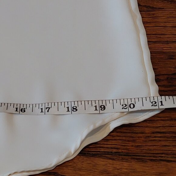 Zara XS Cream Colored Women's Button Down Oversize Dress Shirt - Picture 9 of 12